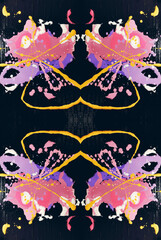 Kaleidoscopic Abstract Art with Vibrant Multicolor Patterns and Intricate Swirl Designs