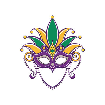 recommend clip art: Mardi Gras Carnival Mask Vector Design Illustration