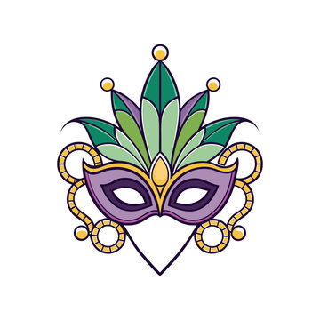 recommend clip art: Mardi Gras Carnival Mask Vector Design Illustration