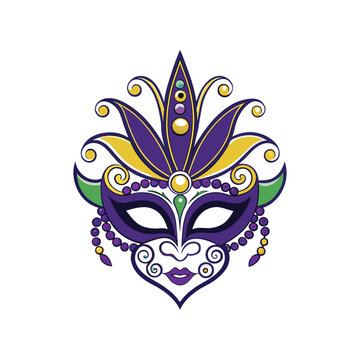 recommend clip art: Mardi Gras Carnival Mask Vector Design Illustration