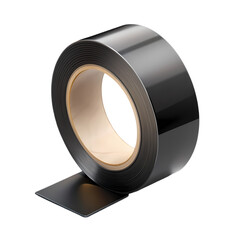 Realistic Black Electrical Tape: High-Resolution PNG for Design Projects, Perfect for Wiring and    