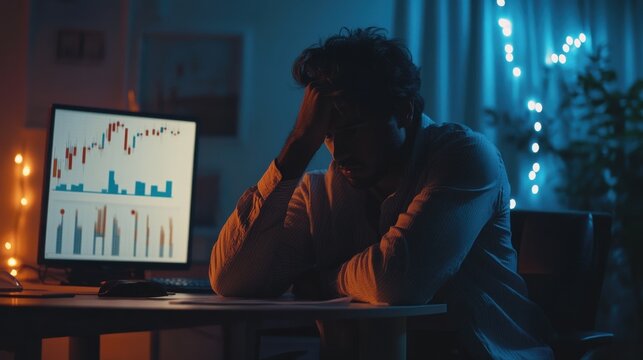 Businessman in Dispair Over Financial Decline