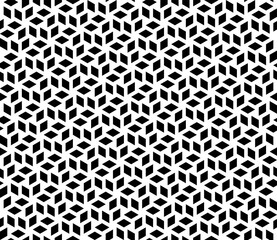 Seamless geometric pattern Black rhombs