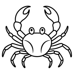 Crab Outline Illustration