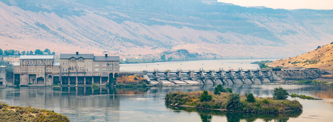 Iconic Swan Falls Dam on the Snake River