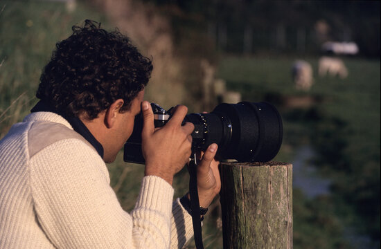 Fototapeta photographe animalier, affut