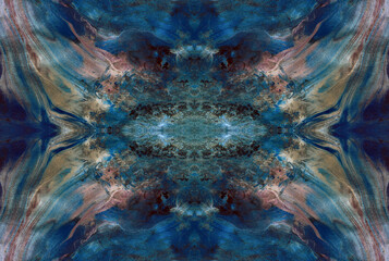 Kaleidoscopic Abstract Art with Vibrant Multicolor Patterns and Intricate Swirl Designs