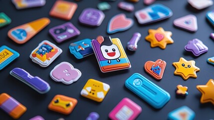 Colorful Sticker Pack for Crafting and Scrapbooking
