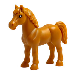 horse 3D with a funny face isolate