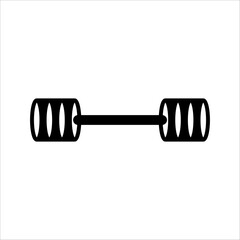 PrintWeightlifting icon glyph vector illustration. Fitness icon isolated on white background