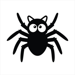 crab spider isolated on white