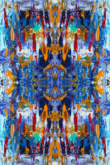 Kaleidoscopic Abstract Art with Vibrant Multicolor Patterns and Intricate Swirl Designs