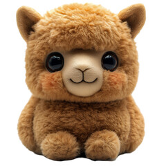 alpaca 3D with a funny face isolate