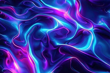 Obraz premium A blue and purple swirl of light and color