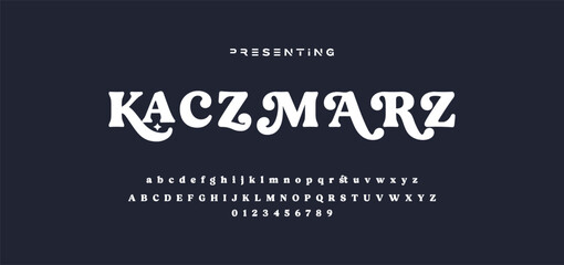 Premium luxury elegant alphabet letters and numbers. Elegant wedding typography classic serif font decorative vintage retro. Creative vector illustration