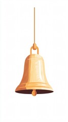 Obraz premium Golden Bell: A Symbol of Tradition, Spirituality, and Celebration | Culture and Religion