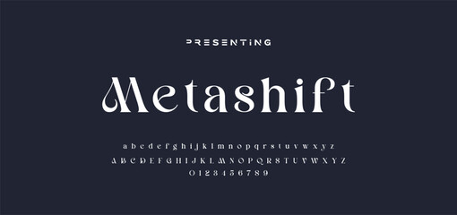 Premium luxury elegant alphabet letters and numbers. Elegant wedding typography classic serif font decorative vintage retro. Creative vector illustration