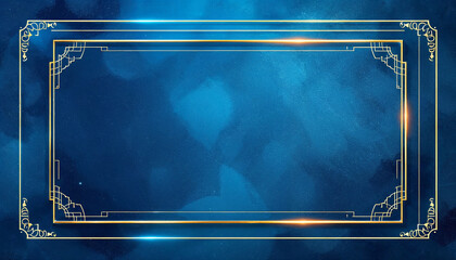 Obraz premium abstract blue frame