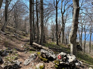Premuzic hiking trail or Premuzic Trail - Northern Velebit National Park, Croatia or Premuzic-Wanderweg or Premuzic's Trail (Pje&scaron;ački planinarski put Premužićeva staza - NP Sjeverni Velebit)