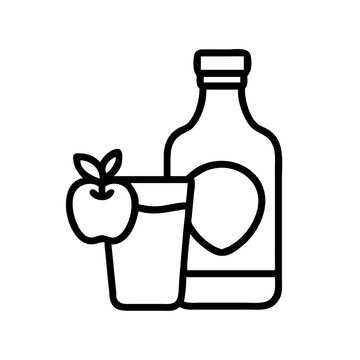 recommend clip art: apple cider icon, apple cider line art - simple line art of apple cider, perfect for apple cider logos and icons