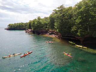 Kayaking at Apostle Islands National Lakeshore