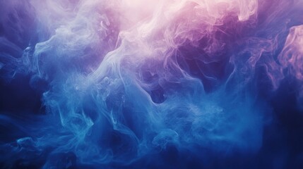 Abstract gradient backdrop with soft flowing transitions of blue and pink colors