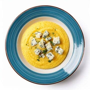 polenta gorgonzola italian food, AI generated