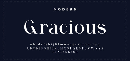 Modern elegant beauty font alphabet logo. Typography beautiful minimal classic luxury letter serif fonts fashion wedding vintage retro logos. vector illustration