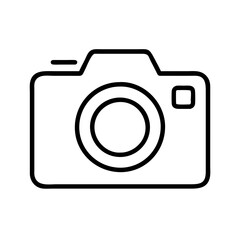 basic camera icon, basic camera line art - simple line art of basic camera, perfect for basic camera logos and icons