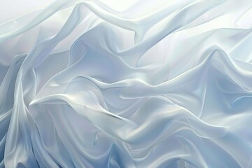 Obraz premium A white fabric with a pattern of waves and ripples