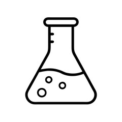 beaker icon, beaker line art - simple line art of beaker, perfect for beaker logos and icons