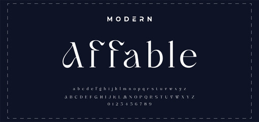 Modern elegant beauty font alphabet logo. Typography beautiful minimal classic luxury letter serif fonts fashion wedding vintage retro logos. vector illustration