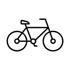 bicycle icon, bicycle line art - simple line art of bicycle, perfect for bicycle logos and icons