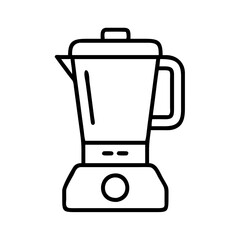 blender icon, blender line art - simple line art of blender, perfect for blender logos and icons