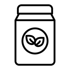 Vegan Products Icon Line