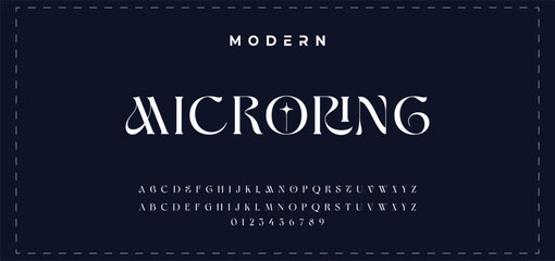 Modern elegant beauty font alphabet logo. Typography beautiful minimal classic luxury letter serif fonts fashion wedding vintage retro logos. vector illustration