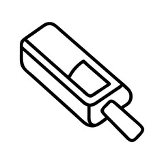 butter stick icon, butter stick line art - simple line art of butter stick, perfect for butter stick logos and icons