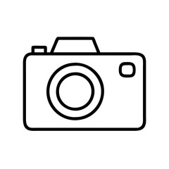 camera icon, camera line art - simple line art of camera, perfect for camera logos and icons