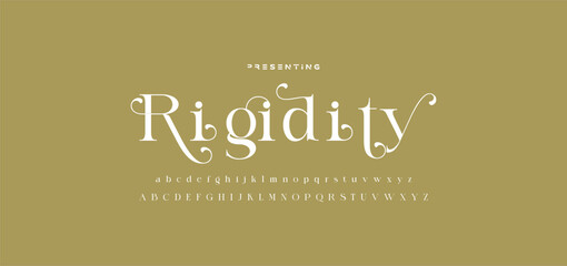 Elegant ligature alphabet letters font logo. Typography luxury classic lettering serif fonts decorative wedding vintage retro logos, design for fashion,beauty shop and brand . vector illustration