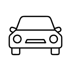 car icon, car line art - simple line art of car, perfect for car logos and icons