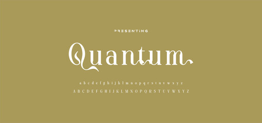 Elegant ligature alphabet letters font logo. Typography luxury classic lettering serif fonts decorative wedding vintage retro logos, design for fashion,beauty shop and brand . vector illustration