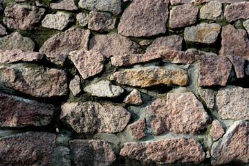 Natural textures of ancient stones create a timeless backdrop