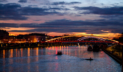 Fototapeta premium sunset bridge