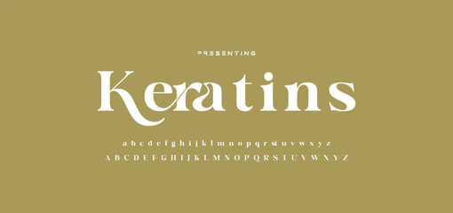 Elegant ligature alphabet letters font logo. Typography luxury classic lettering serif fonts decorative wedding vintage retro logos, design for fashion,beauty shop and brand . vector illustration