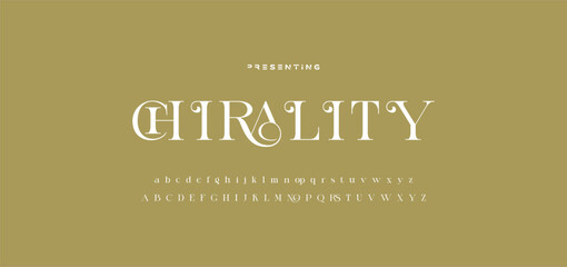 Elegant ligature alphabet letters font logo. Typography luxury classic lettering serif fonts decorative wedding vintage retro logos, design for fashion,beauty shop and brand . vector illustration