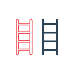 Ladder icons set vector design element logo template.