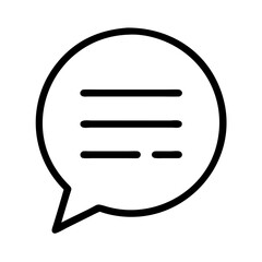 comment icon, comment line art - simple line art of comment, perfect for comment logos and icons