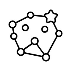 constellations icon, constellations line art - simple line art of constellations, perfect for constellations logos and icons