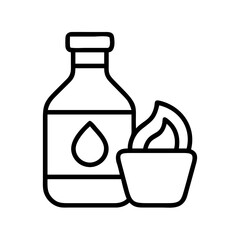 cooking oil icon, cooking oil line art - simple line art of cooking oil, perfect for cooking oil logos and icons