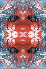 Kaleidoscopic Abstract Art with Vibrant Multicolor Patterns and Intricate Swirl Designs
